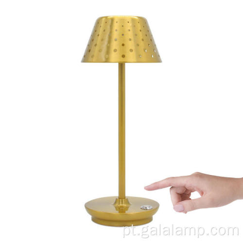 Elegante candeeiro de mesa LED recarregável sem fio